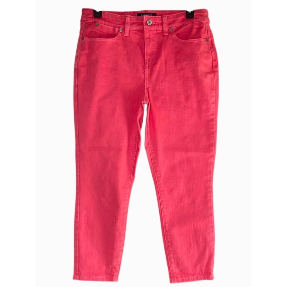 Talbots Simply Flattering Jegging Crop Jeans in Pink Women’s 8P